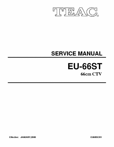Teac Eu-66 PDF service manual